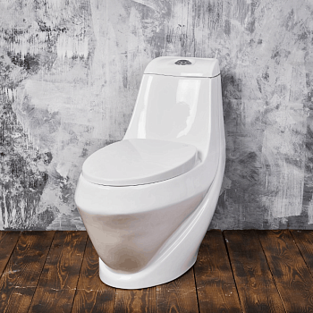 Унитаз EVA GOLD Монолит 379А крышка дюропласт (с гофрой и подводкой)