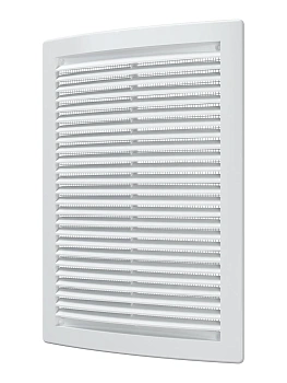 Решётка вентиляционная "ERA" (белая , пластик) (180х250) (1825 РЦ)