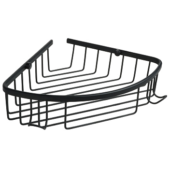 Полка угловая одноэтажная Fixsen Hotel черная FX-31051-1A