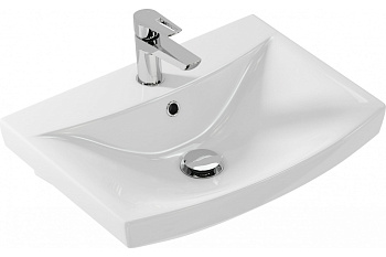 Раковина  CARINA 55 1 отв белый