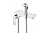 Смеситель LM7168СW СОЛО настенный с гигиенич душем хром/бел LEMARK