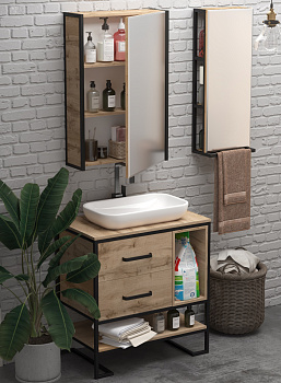 Зеркало-шкаф GRUNGE LOFT 60П 1д