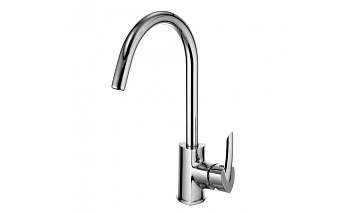 Смеситель LM3505С "Марс" для кухни с выс. поворот. изл. хр. LEMARK