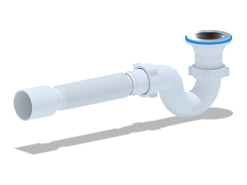 Сифон Ани д\душ.поддона 1,1/2*40 с г/тр 40*50 (Е115)