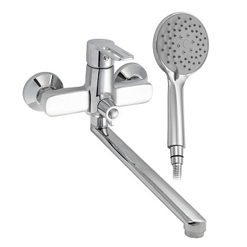 Смеситель CONSUL д/в. длин./нос,дивертор на корпусе ручка с прорезью 4970