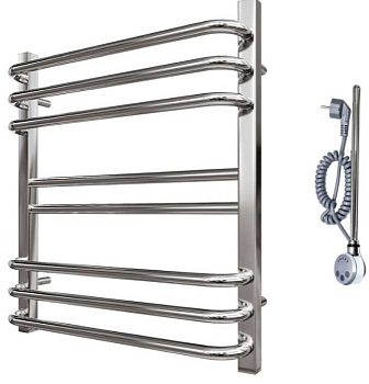 Полотенцесушитель электрический  PN90156SE П8 500*600 левый/правый хром Point