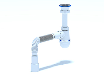 Сифон Ани д\умыв. с гиб.трубой 40*40-50