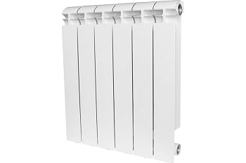 Радиатор алюм. STOUT ALPHA 500 12 секций боковое подключение БЕЛЫЙ RAL9016