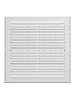 Решётка вентиляционная "ERA" (белая , пластик) (249х249) (2525Р)