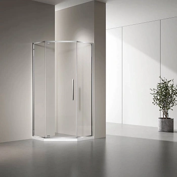 Душевой угол RV35-80-01-C7 прозрач. стекло 6мм VECONI