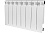 Радиатор алюм. STOUT ALPHA 350 10 секций боковое подключение БЕЛЫЙ RAL9016