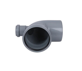 Отвод 110/50/90  с фронт.патрубком вверх SINIKON