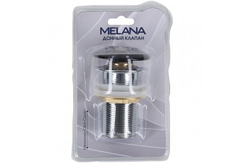 Донный клапан без перелива MELANA MLN-330300B Черный