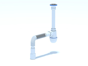 Сифон Ани 1 1/4 *40 с гибкой трубой 40*40/50 (C1015)