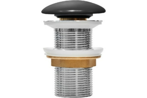 Донный клапан, без перелива, черный матовый OPTIMA OPHBM00i88 IDDIS