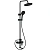 Душевая система  с смесителем и тропическим душем L2426B черная