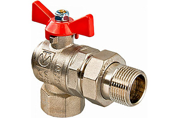 Кран шар. с америк. углов. Ду 20 (3/4") бабоч. VT.228 Valtec