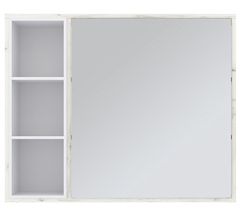 Зеркало шкаф белый глянец Orlando Slim 65 см 1065WGIORLSL AQUA DE MARCO