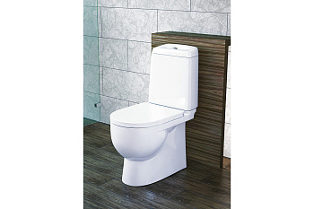 Унитаз-компакт SANITA Luxe Best, белый, крышка дюропласт, микролифт