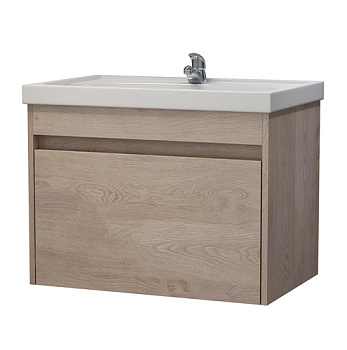 Тумба Модерн 70 DB1 +  раковина Фостер 70  дуб Бардолино