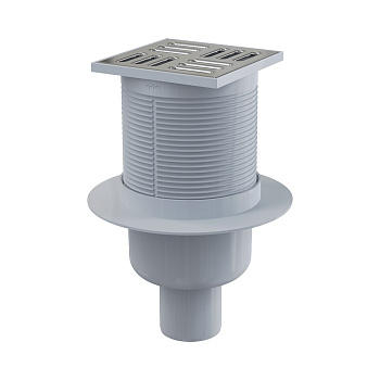 Трап сливной 105*105/50мм с прям. подв. нерж. комб. гидрозатвор SMART APV32