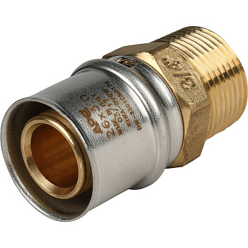 Переходник 3/4*26 с наружной резьбой пресс STOUT