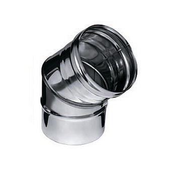 Колено угол 135гр (нержав. сталь 0,5мм) Q80