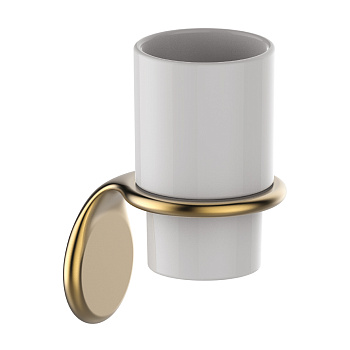 Подстаканник одинарный, керамика, сплав металлов, Oldi, бронза, IDDIS, OLDBRC1i45