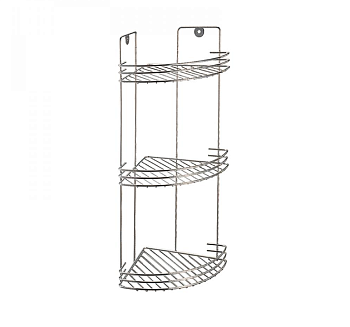 Полка угловая тройная хром W2672C