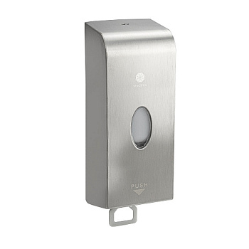 Дозатор жидкого мыла настенный метал. нерж. антивандальный