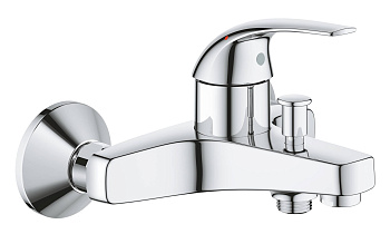 23599000 Смеситель для ванны GROHE BauCurve, настенный монтаж