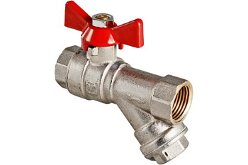 Кран шар. с фильтром бабоч. Ду 15 (1/2") VT.293 ValTec Base