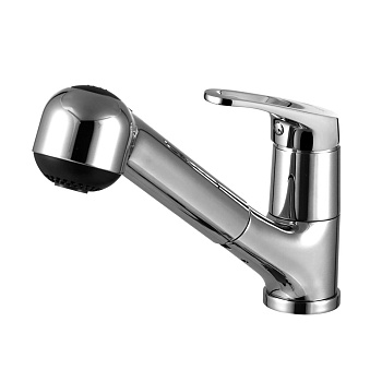 Смеситель LM3150C  Омега для кухни с вытяжным изливом, хром LEMARK