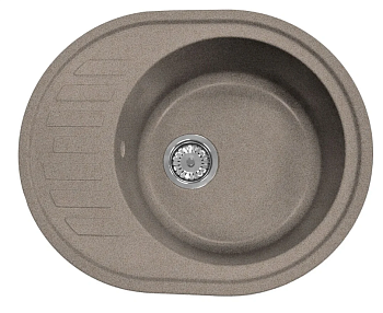 Мойка гранит FOSTO FG 61-50 Овал малый (цв 435 латте) 610*500*190
