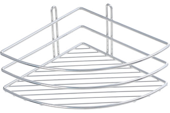 Полка угловая, одноэтажная, хром Fixen FX-710-1