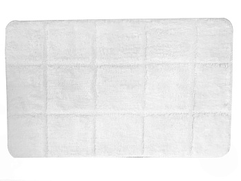 Коврик МК 45х75 Плитка белый, микрофибра Delphinium