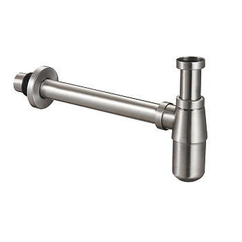 Нижняя часть сифона на раковину  АНТИВАНДАЛЬНАЯ из нержав. стали