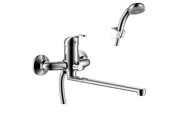 Смеситель для ванны одноруч.с плоским изливом (35мм) Y35-32хром