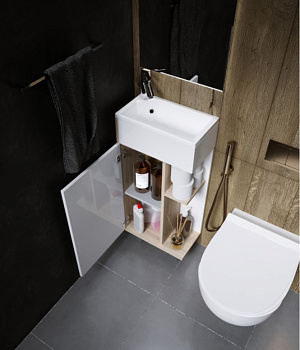 Тумба c раковиной Laura 40H 1д. Дуб Сонома R