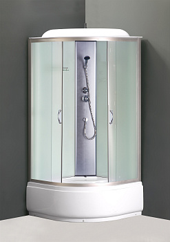 Душевая кабина CS-6690 F , 90*90*215,. белое стекло 4мм, поддон 40 см LORANTO