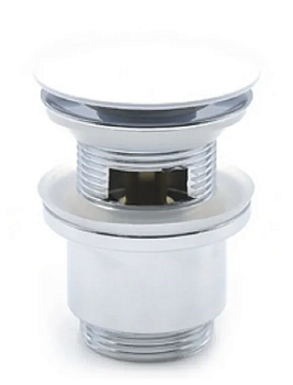 Донный клапан с переливом Thermofix (DB-3W), латунь белый