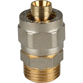 Переходник с наружной резьбой 1/2"х16 для металлопластиковых труб винтовой STOUT