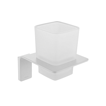 Подстаканник одинарный Slide мат.стекло сплав металлов белый мат SLIWTG1i45 IDDIS