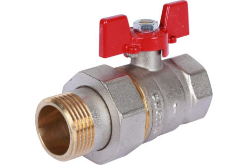 Кран шаровой с американкой Ду 25 (1") бабоч. ROMMER