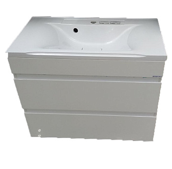 Тумба  NEXT подвесная 80/2 (2ящ) + раковина  керамическая More 80