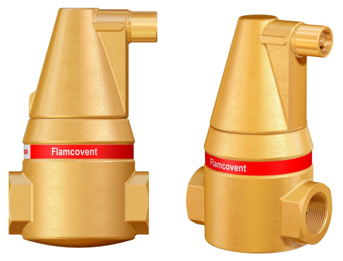 Cепаратор Flamcovent40- лат., Ду 1 1/2 внутр. р.  Ру 10, Tmax=120c