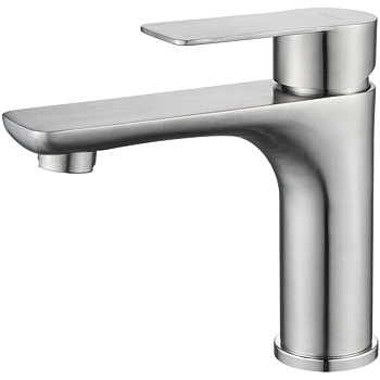 Cмеситель L71018 для умывальника с гайкой шаровый (нерж) LEDEME