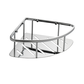 Полочка угловая овальная с литым дном одинарная 22 см TITAN 77350 Sanaks