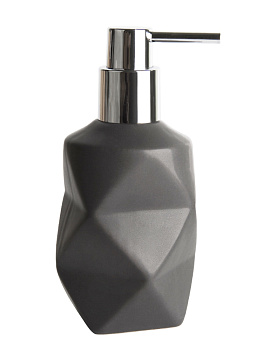 Дозатор для жидкого мыла  керамика TETRA графит В4505-1