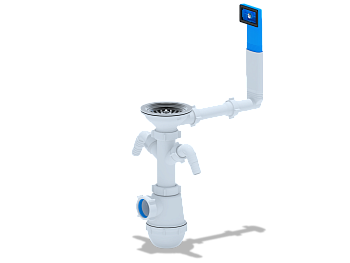 Сифон д/мойки двойной 3 1/2*40 АНИ Грот